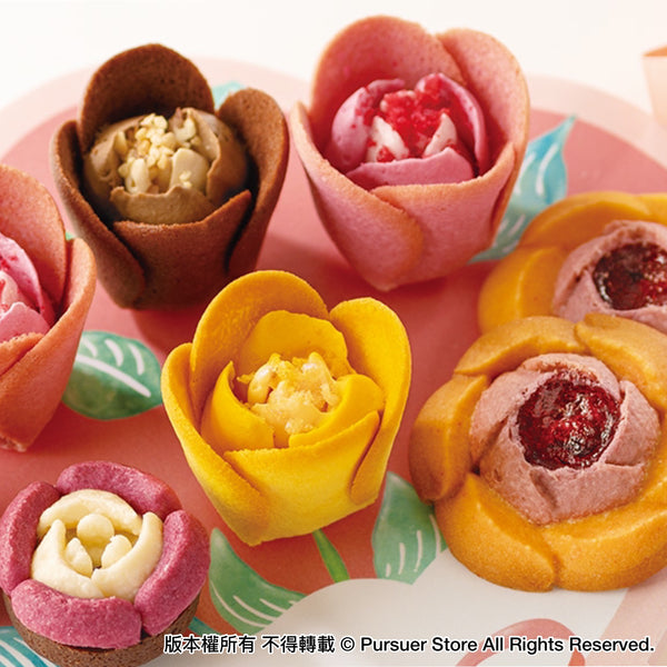 日本限定Tokyo Tulip Rose 玫瑰曲奇