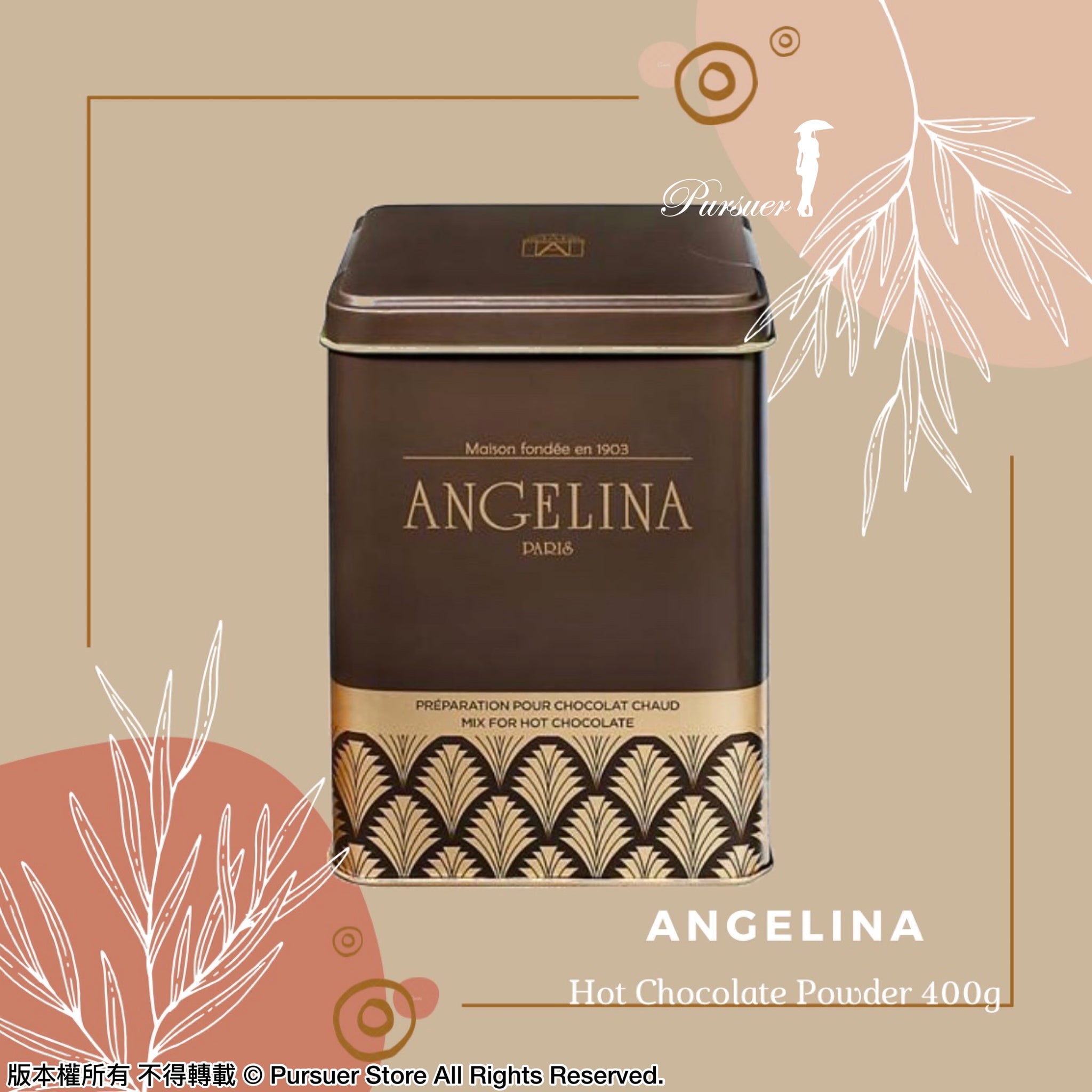 ANGELINA PARIS CHOCOLATE POWDER (400g)